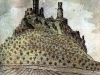 Hrad Házmburk na kresbě K. H. Máchy z roku 1833